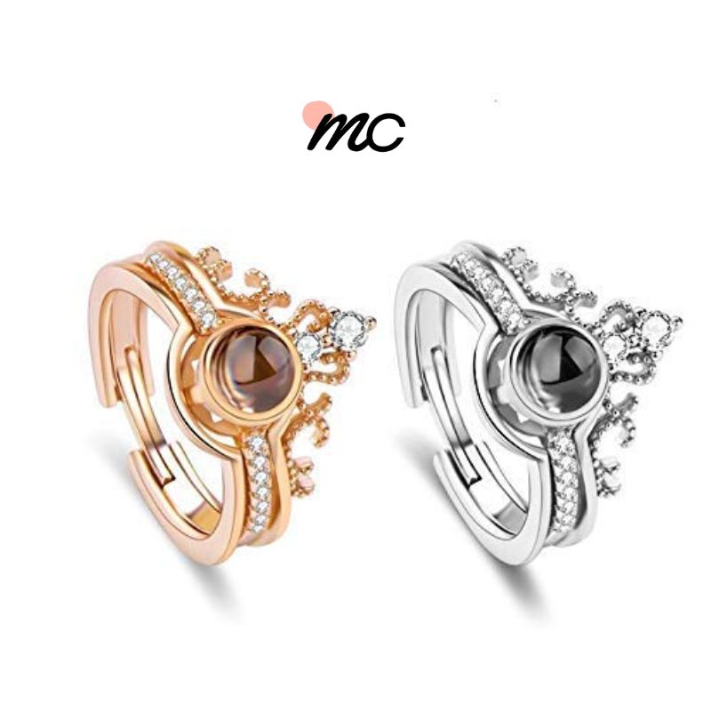 Anillo "Te Amo" en los 100 Idiomas - Hoy tem caja de regalo