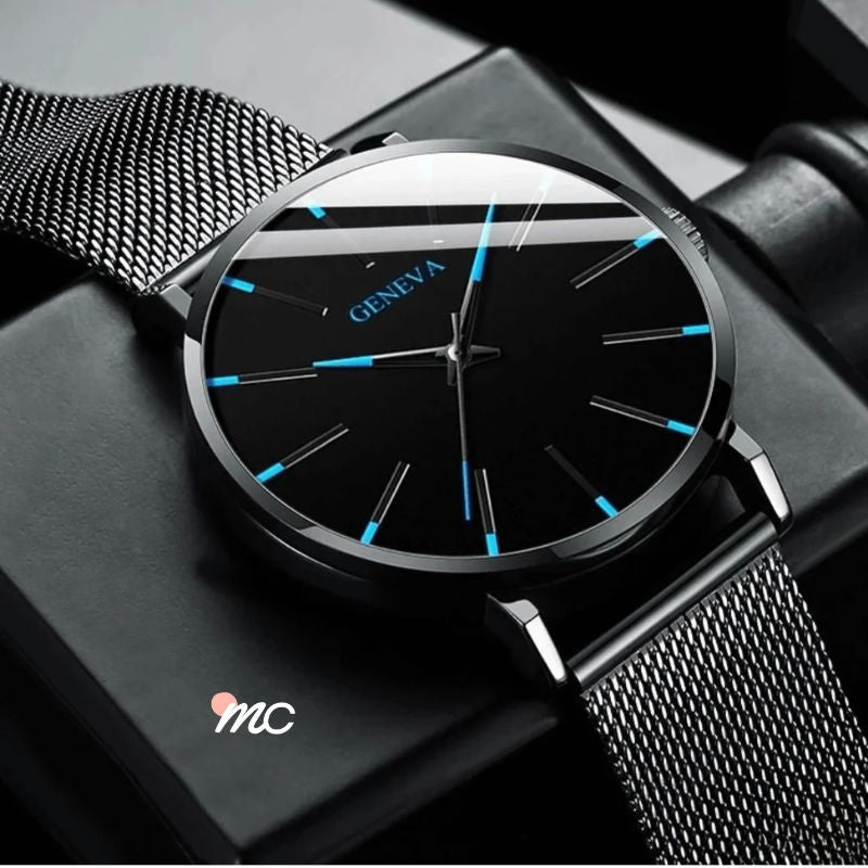 Reloj minimalista Innovador Black - La Esencia del Estilo Masculino.
