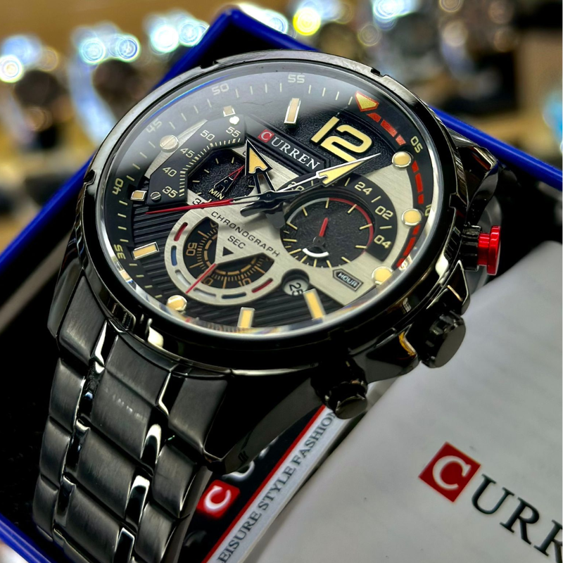 En Maria Chic Reloj Curren 8395 con Cronógrafo en Acero Inoxi