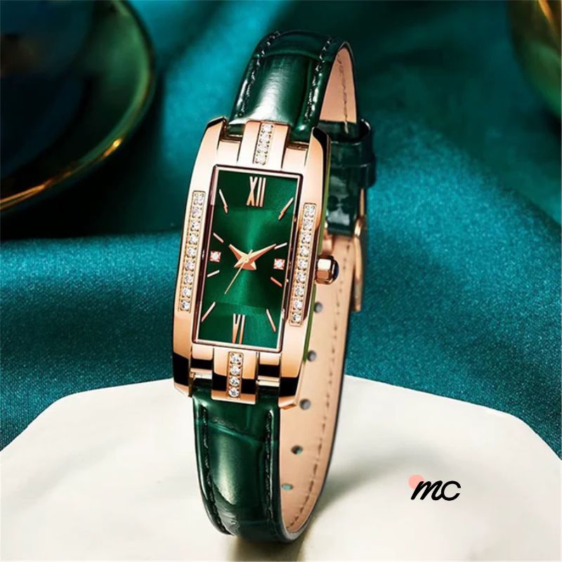 Relógio Vintage Esmeralda: Elegância Clássica para um Estilo Atemporal