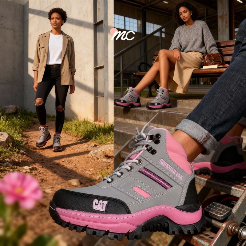 Botas para Dama C@t Rosa - Llavero gratis HOY