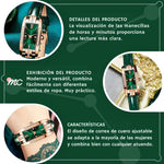 Relógio Vintage Esmeralda: Elegância Clássica para um Estilo Atemporal