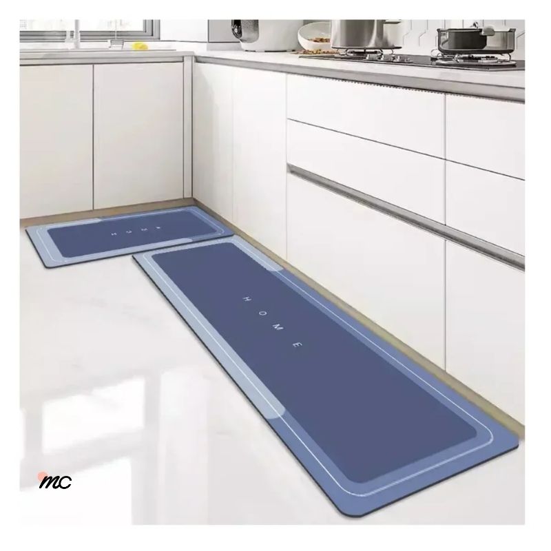 Tapete Alfombra Cocina Absorbente Y Antideslizante Set X2