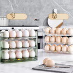 Organizador de huevos transparentes de 3 capas Maria Chic