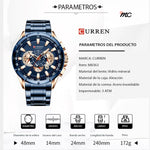 En Maria Chic Reloj Curren 8395 con Cronógrafo en Acero Inoxi