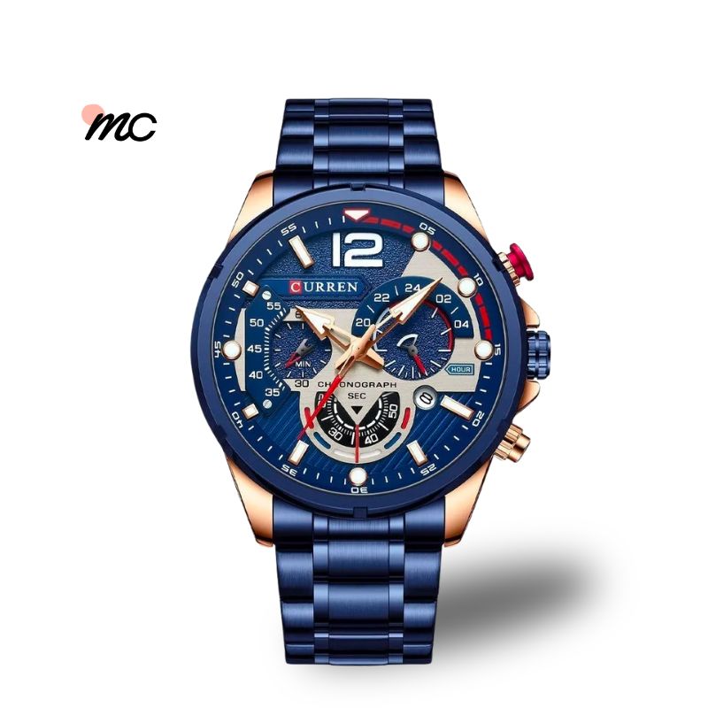 En Maria Chic Reloj Curren 8395 con Cronógrafo en Acero Inoxi