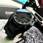 Llegó a María Chic Reloj Curren 8225 en Cuero Estilo Vintage