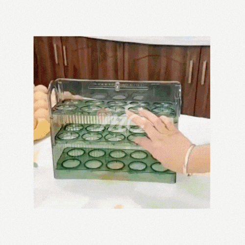 Organizador de huevos transparentes de 3 capas Maria Chic